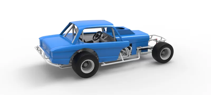 Vintage Dirt Modified stock car Version 10 Scale 1:25 - Model preview 20