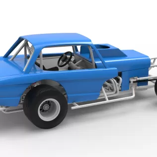Vintage Dirt Modified stock car Version 10 Scale 1:25 - Model thumbnail 20