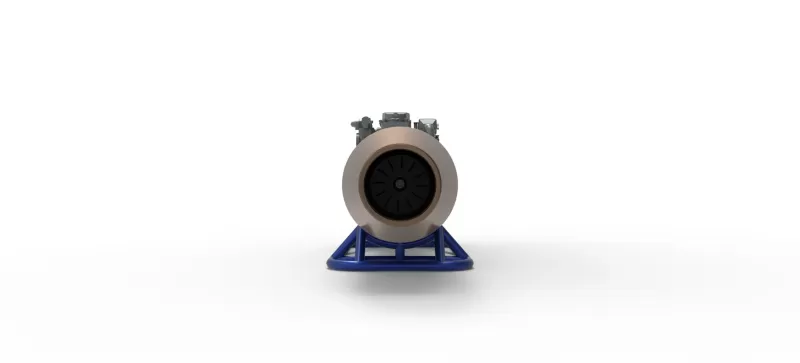 Jet engine on the frame Scale 1:25 - Model preview 11