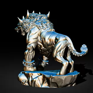 Cerberus Three-Headed Hellhound #RoZ - Model thumbnail 6