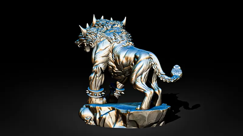 Cerberus Three-Headed Hellhound #RoZ - Model preview 6