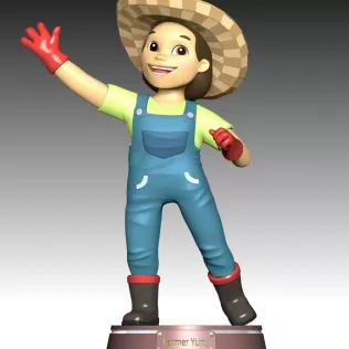 Farmer Yumi Fan Art - Model thumbnail 2