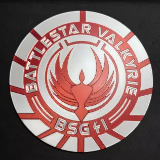Battlestar Valkyrie BSG-41 Wall Plaque - Model thumbnail 2