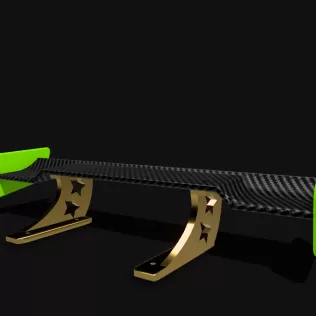 1:10 RC DRIFT CAR SPOILER W-inX - Model thumbnail 2