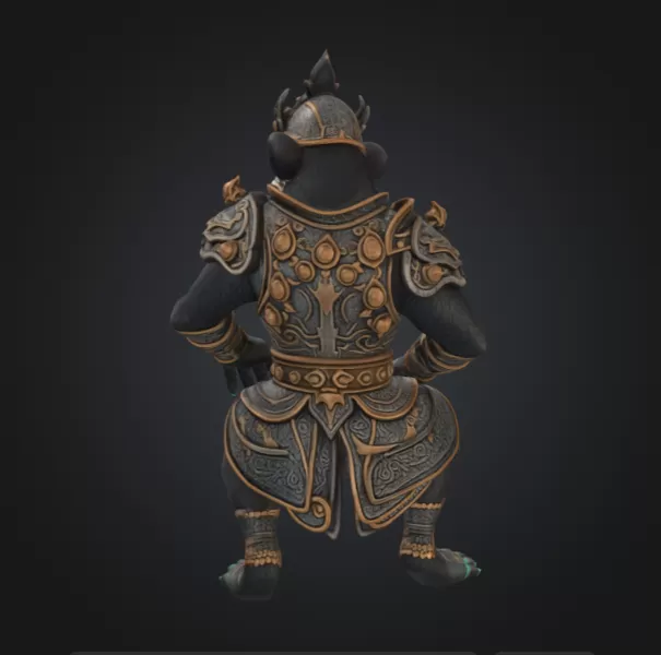 Monkey Warrior - Model preview 3