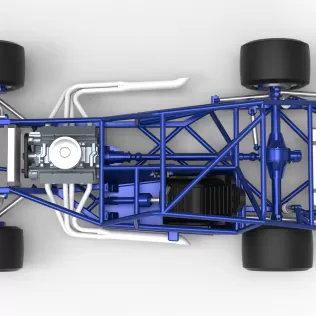 Vintage Asphalt Modified stock car Base V6 Scale 1:25 - Model thumbnail 11