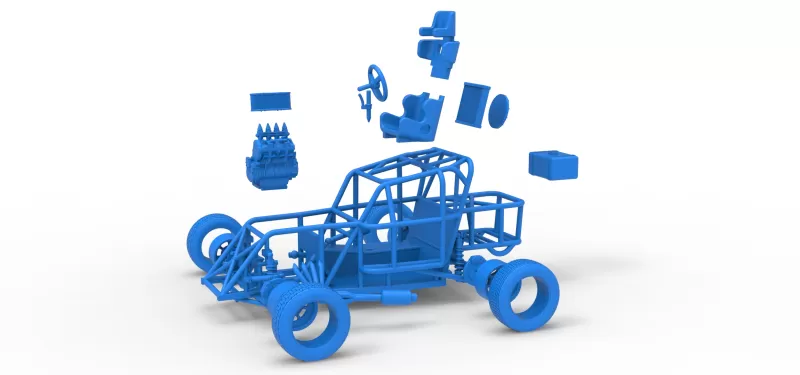 Mod Lite race car Base Scale 1:25 - Model preview 28