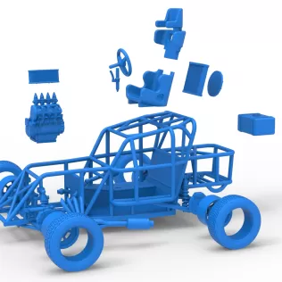 Mod Lite race car Base Scale 1:25 - Model thumbnail 28