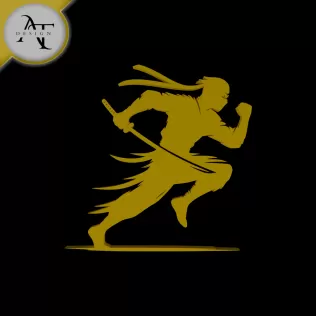 Ninja - Silhouette - 2D Wall Art Decor