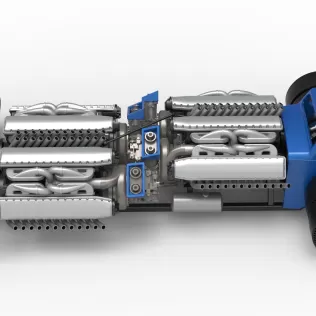 Vintage AWD Dragster Scale 1:25 - Model thumbnail 10