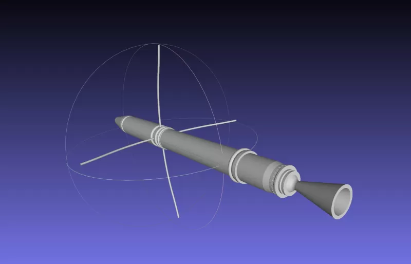 Explorer 1 First US Satellite Printable Scale Model - Model preview 3