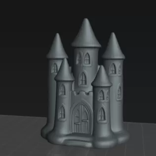 Chibi Castle Mold candle 3D Printed Mold