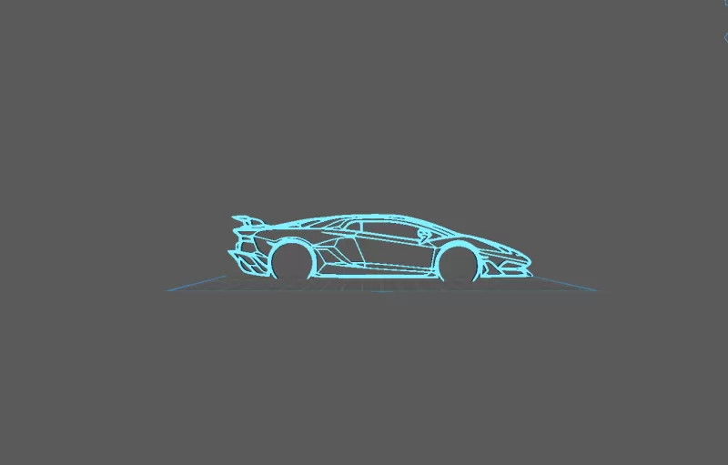 Lamborghini - Aventador SVG Wall Art - Model preview 2