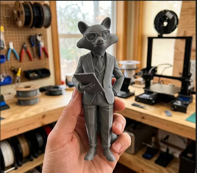 CEO raccoon - Model preview 4