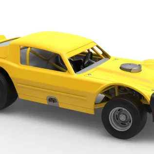 Vintage Dirt late model Race car Version 2 Scale 1:25 - Model thumbnail 24