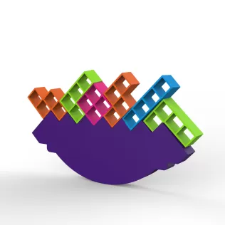 Balance Tetris Game, Family Fun Game, Tower Stacking Puzzle Game