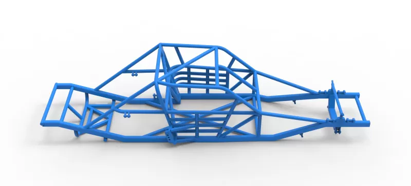 Frame of Vintage Asphalt Modified stock car Version 3 Scale 1:25 - Model preview 17