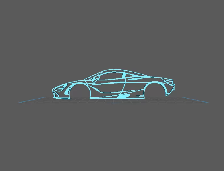 McLaren - 720 S Wall Art - Model preview 2