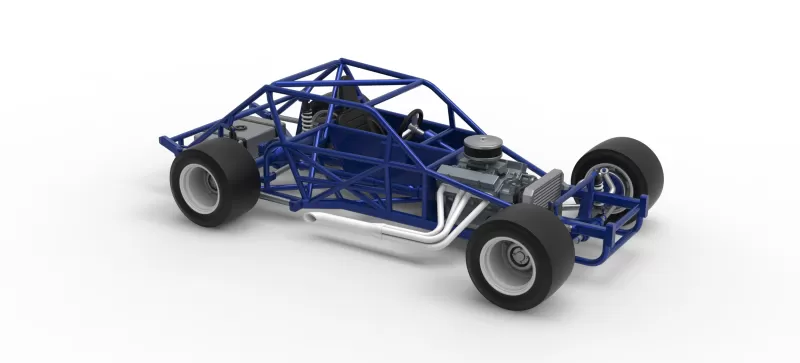 Vintage Asphalt Modified stock car Base V6 Scale 1:25 - Model preview 24