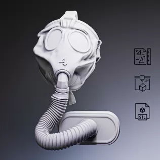 WWI Gas Mask S.B.R. #RoZ - Model thumbnail 2