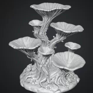 Enchanted Floral Tree Organizer STL File for 3D Print - Model thumbnail 13