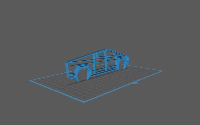 Tesla - Cybertruck Wall Art - Model preview 1