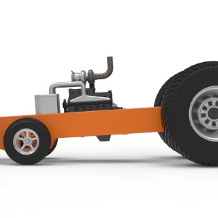 Pro Stock Pulling Tractor Base Version 2 Scale 1:25 - Model thumbnail 7