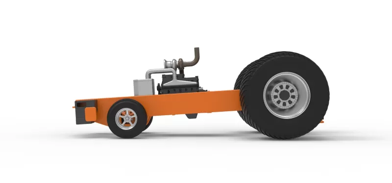 Pro Stock Pulling Tractor Base Version 2 Scale 1:25 - Model preview 7