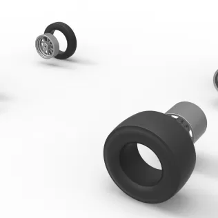 Wheel Set of Gasser Version 2 Scale 1:25 - Model thumbnail 10