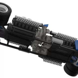 Vintage AWD Dragster Scale 1:25 - Model thumbnail 3