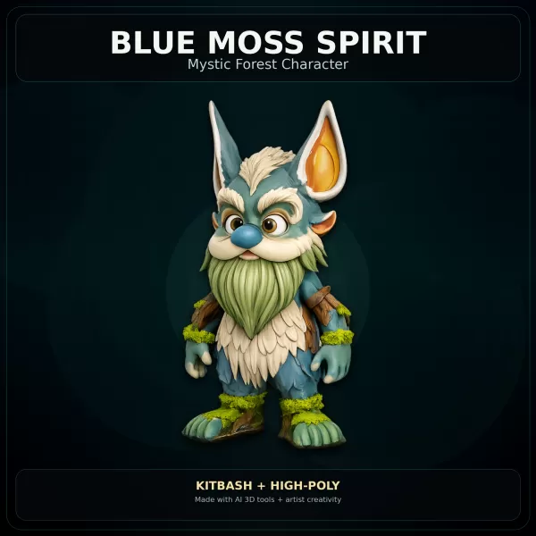 Mystic Forest Creatures – Fantasy 3D Character Pack - Model preview 18