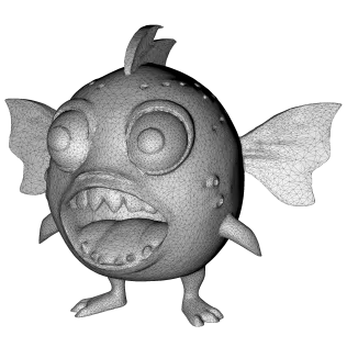 Sea Goblin Monsters – 10 High-Poly Kitbash Creature Pack - Model thumbnail 13