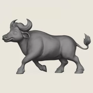 Buffalo Toy Print Ready 3D Model - Model thumbnail 3