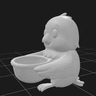 Bird Holding Gift Basket - Model thumbnail 3