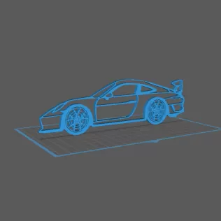 Porsche - GT3 RS Wall Art - Model thumbnail 1
