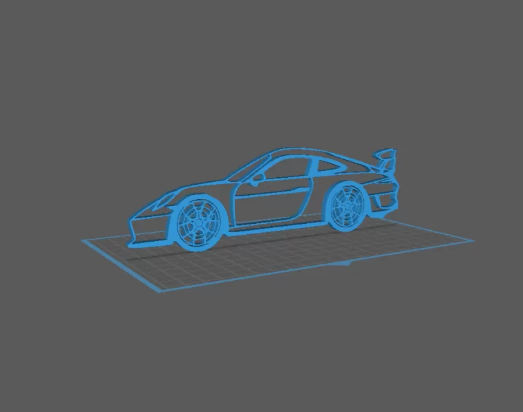 Porsche - GT3 RS Wall Art - Model preview 1