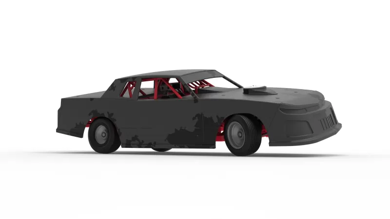 IMCA Stock car while turning Scale 1:25 - Model preview 25