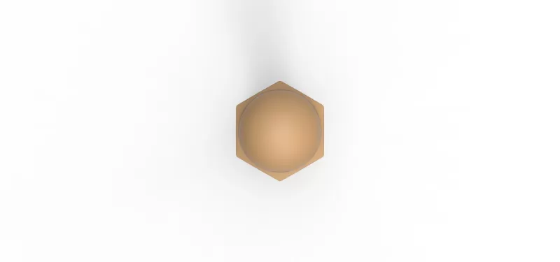 Bolt with Cap nut - Model preview 5