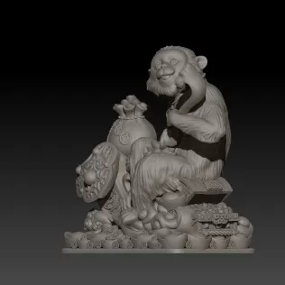 Zodiac Monkey - Model thumbnail 2