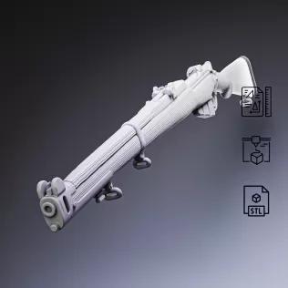 Lee Enfield MkIII Bolt-Action Rifle #RoZ - Model thumbnail 2