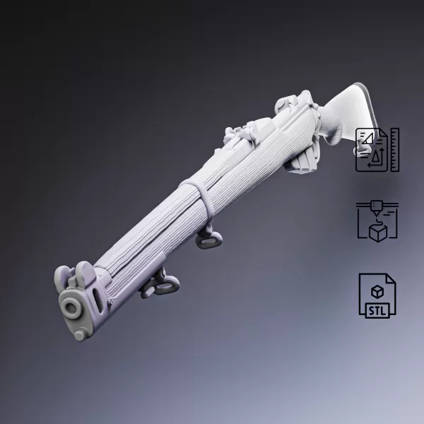 Lee Enfield MkIII Bolt-Action Rifle #RoZ - Model preview 2