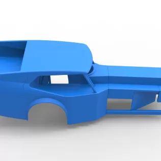 Shell of Vintage Dirt Modified stock car Version 5 Scale 1:25 - Model thumbnail 16