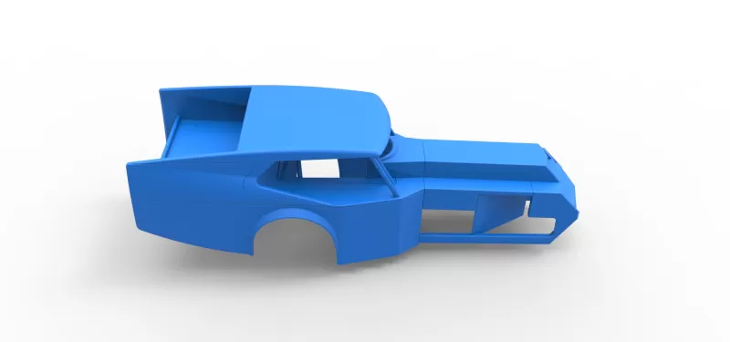 Shell of Vintage Dirt Modified stock car Version 5 Scale 1:25 - Model preview 16