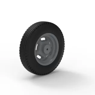 Front wheel of Vintage Champ car Version 1 Scale 1:25 - Model thumbnail 8