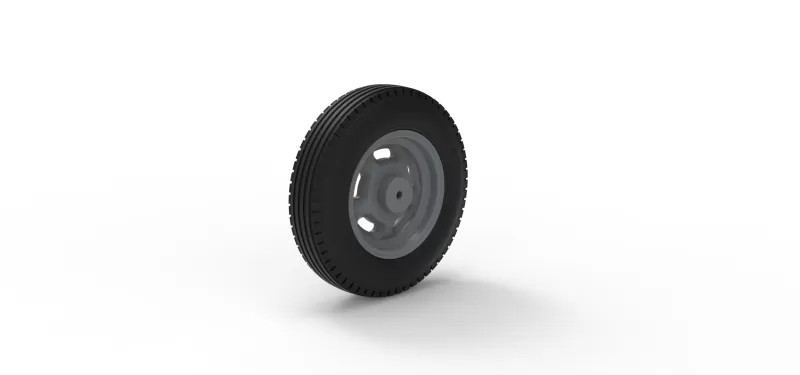 Front wheel of Vintage Champ car Version 1 Scale 1:25 - Model preview 8