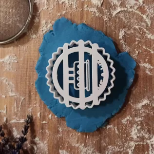 Happy Birthday Cake Cookie & Clay Cutter, With Make a Wish Text - Model thumbnail 3