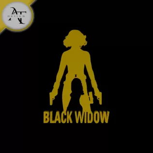 Black Widow - Marvel - Silhouette - 2D Wall Art Decor