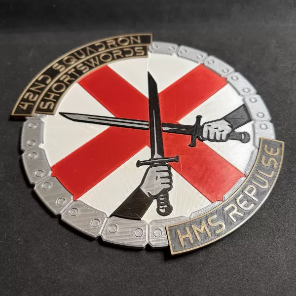 HMS Repulse 42nd Squadron Unit Wall Plaque - Model preview 6