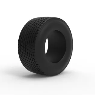 Rear tire of Vintage Champ car Scale 1:25 - Model thumbnail 2