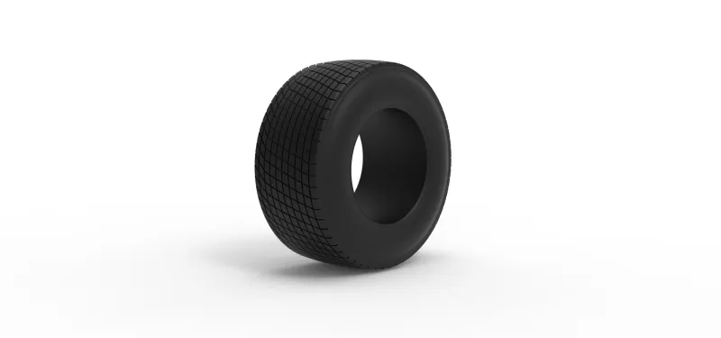 Rear tire of Vintage Champ car Scale 1:25 - Model preview 2